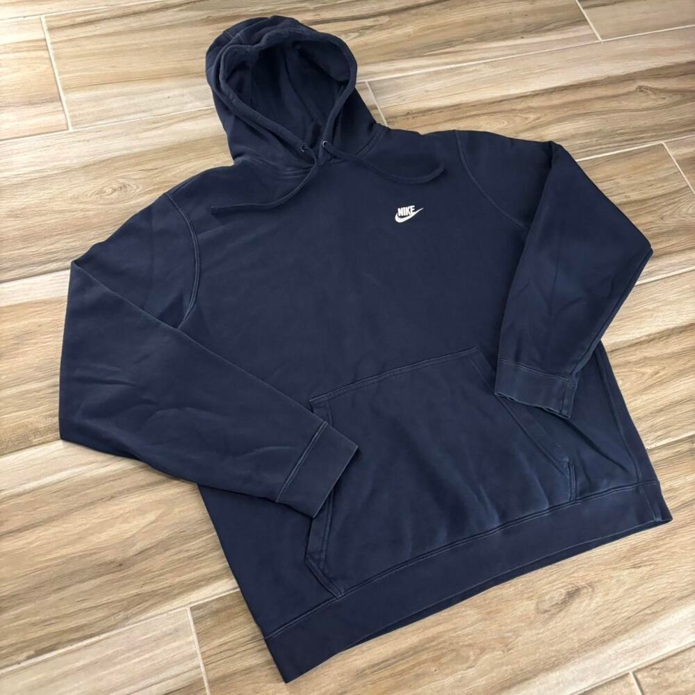 Navy Blue Nike Pullover Hoodie Size XL